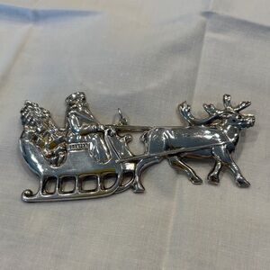 “Santa in the Sleigh” Ornament - American Heritage Publishing Co